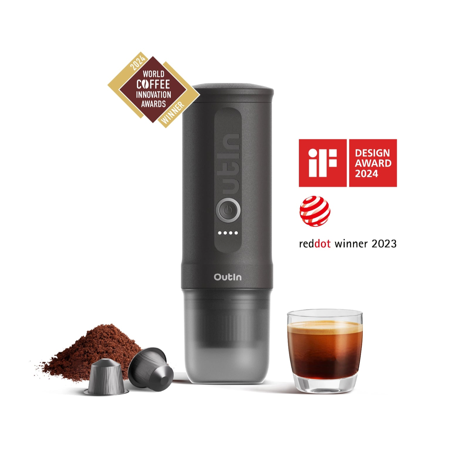 Nano Portable Espresso Machine Space Grey